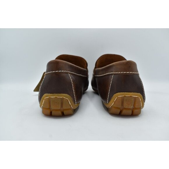 Born Mens 8.5 Andes Dark Brown Full Grain Leather Slip On Driver Loafers Shoes main image 9